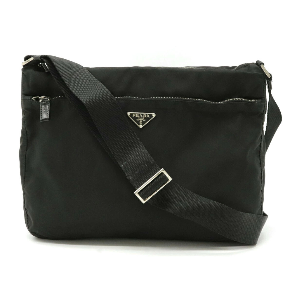 Prada Messenger Crossbody Leather NERO Black